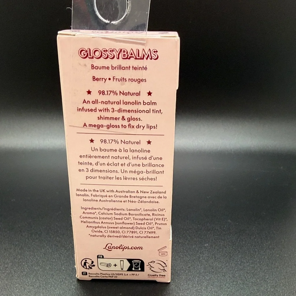 Lanolips Glossybalm in Berry